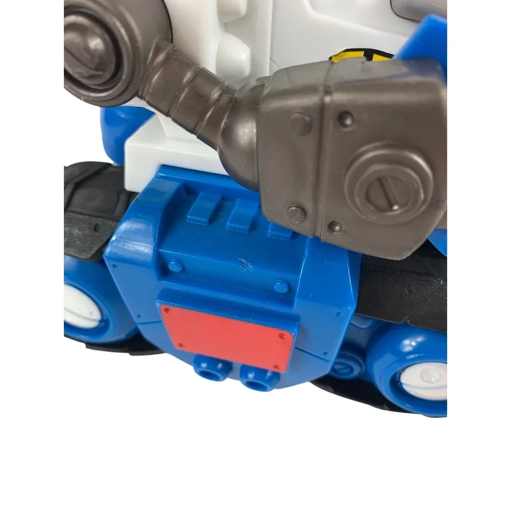 Fisher-Price Imaginext Police Tank Vehicle T4545 White Blue Mechanical‎ Claws